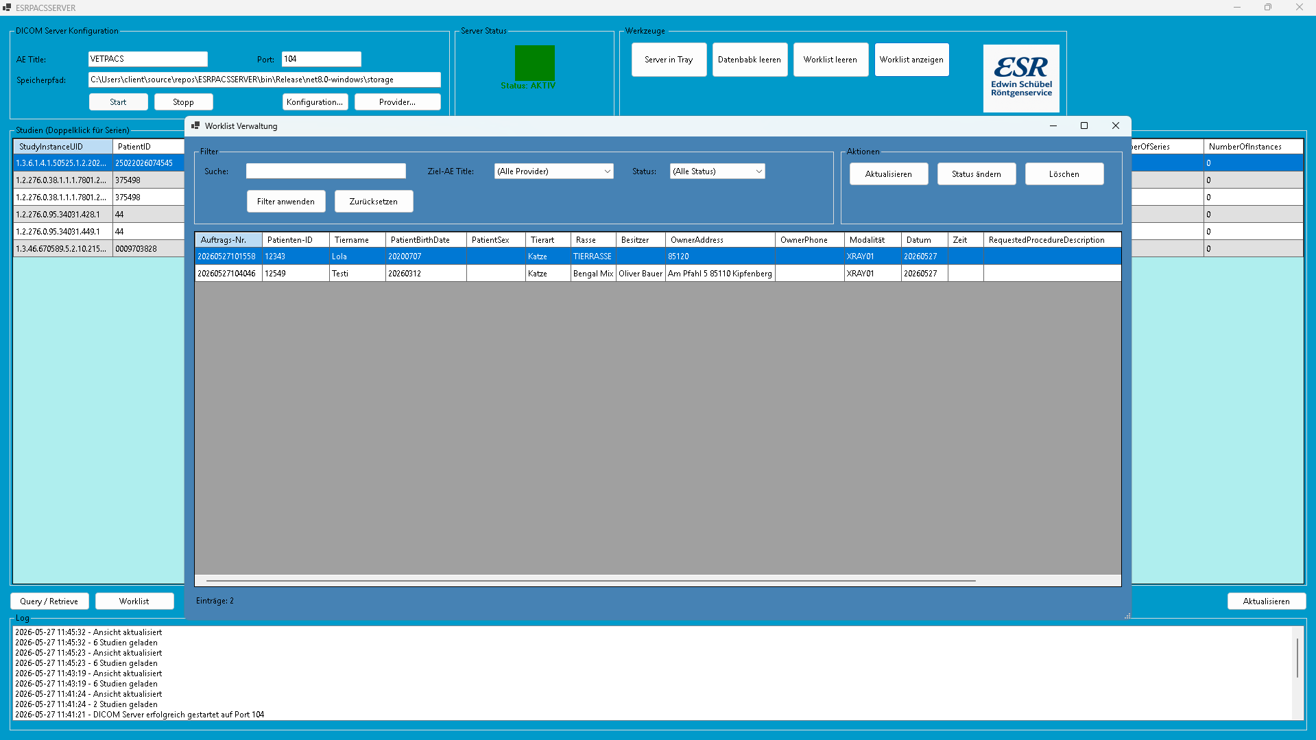 DICOM Worklist
